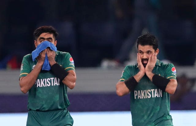 Babar Azam, left, and Mohammad Rizwan hit Pakistan to victory 