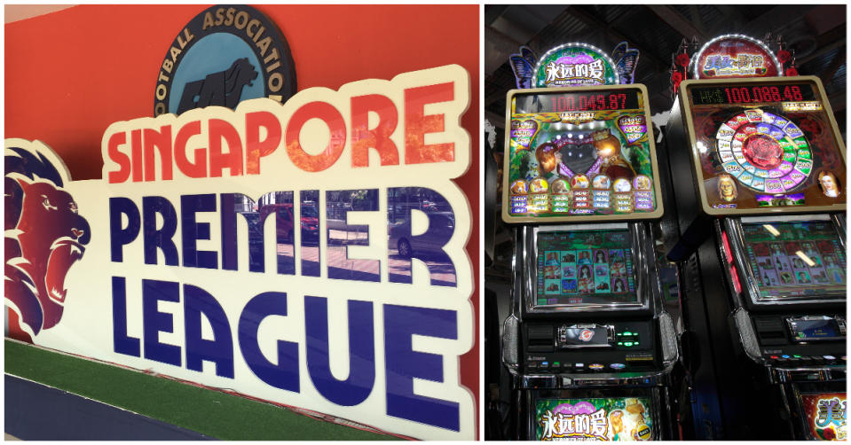 Singapore Premier League clubs have been told to cease jackpot operations. (PHOTOS: Yahoo News Singapore/Reuters)