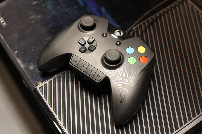 The Razer Wildcat is the latest controller from the company for the Xbox One. It features customizable buttons as well, as modular triggers that can be removed. It's not on sale yet but you can get a look at it at Comex before it hits stores next month.