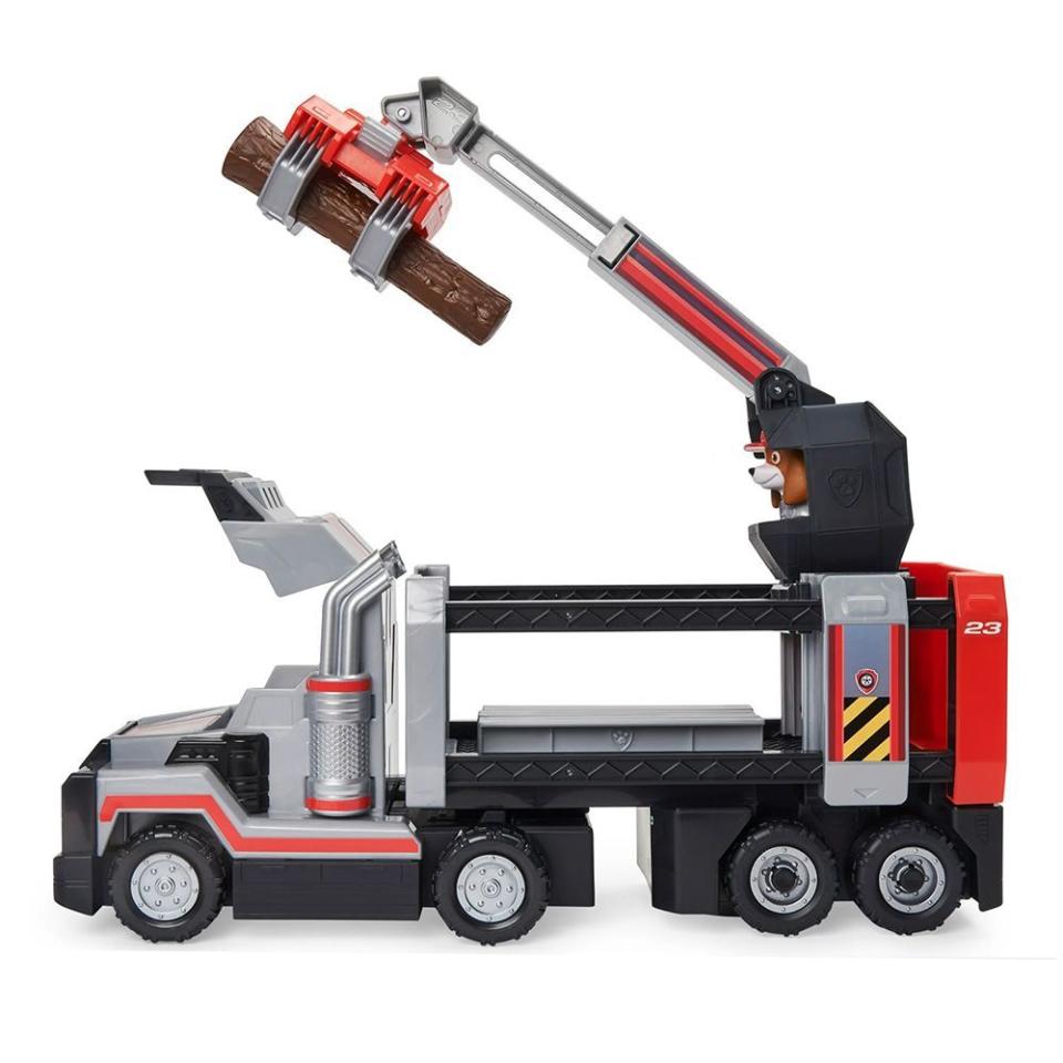 12) Al’s Deluxe Big Truck Toy With Moveable Claw Arm and Accessories