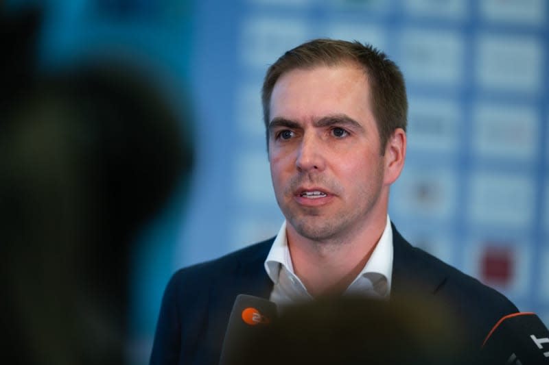 Philipp Lahm, Tournament Director of UEFA EURO 2024, speaks at a press conference at the European Police Congress after a debate on "European Football Championship - ensuring safe matches". Former Bayern Munich captain Philipp Lahm said that for years there has been unrest at the club in view of their first season without the Bundesliga crown in more than a decade. Christophe Gateau/dpa