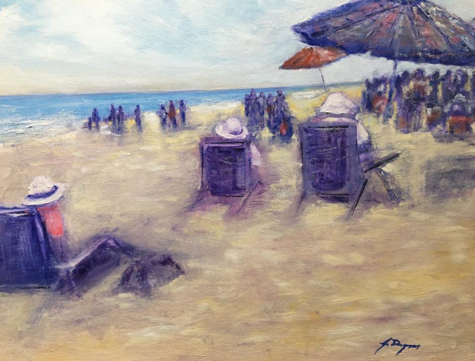 "Beach Day," by Jaye Degnan Tirimacco.