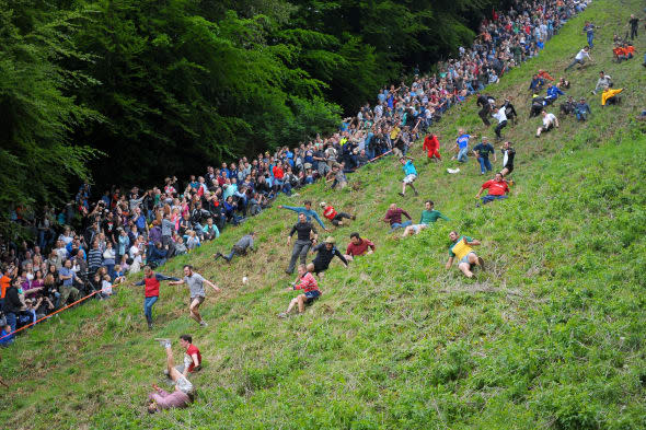 Cheese Rolling race