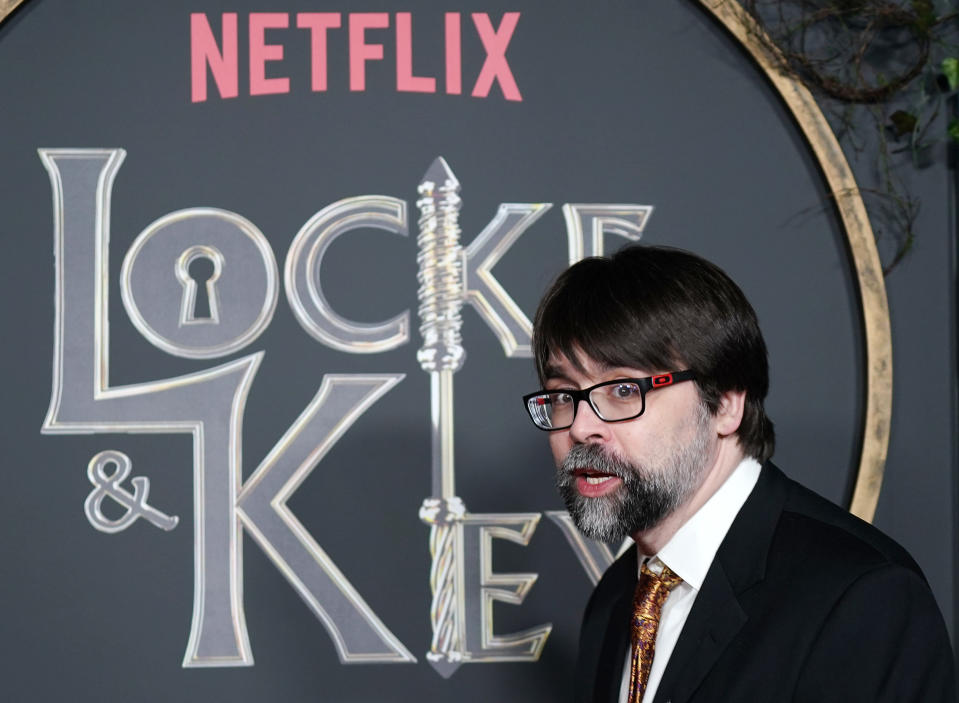 HOLLYWOOD, CALIFORNIA - FEBRUARY 05:  Joe Hill attends the "Locke & Key" Series Premiere Photo Call at the Egyptian Theatre on February 05, 2020 in Hollywood, California. (Photo by Jemal Countess/FilmMagic)