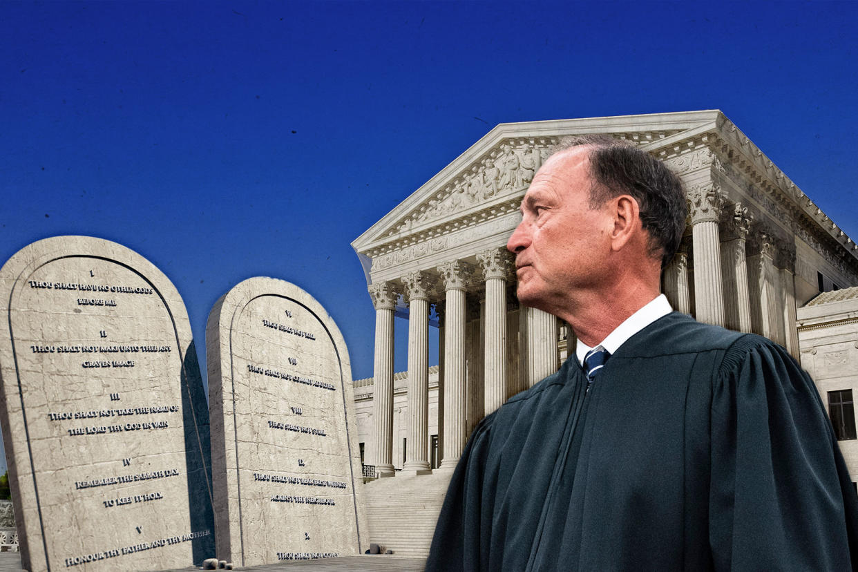 Samuel Alito; 10 Commandments; SCOTUS Photo illustration by Salon/Getty Images