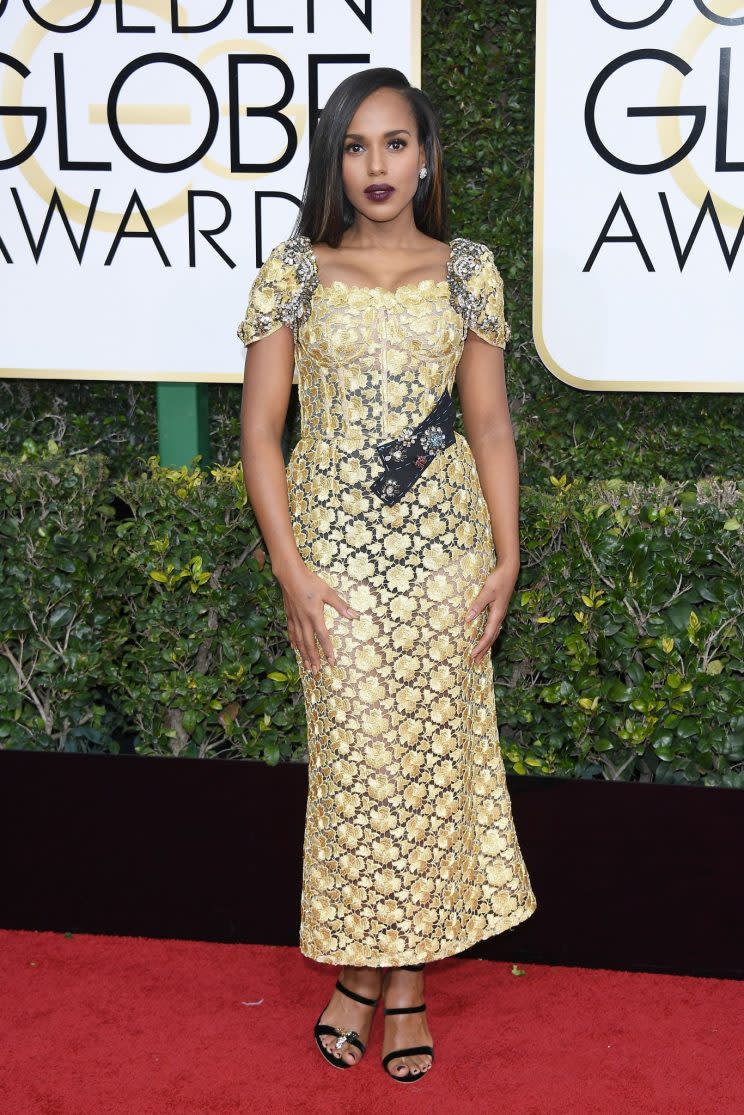 Kerry Washington in Dolce & Gabbana. (Photo: Getty Images)