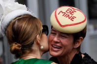 <p>A racegoer at Ascot Racecourse at the Royal Ascot on June 20, 2017. (Toby Melville/Reuters) </p>