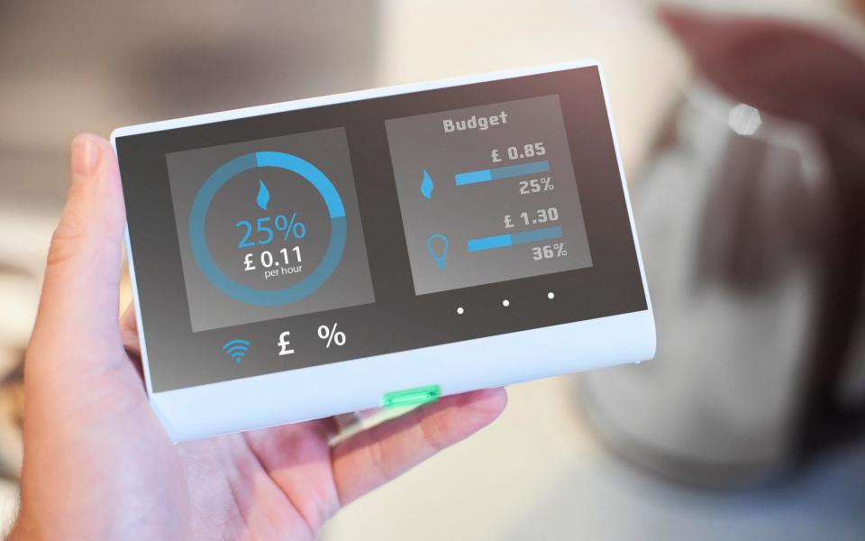 Smart meters come with a display unit showing energy usage in pounds and pence - Getty Images Contributor