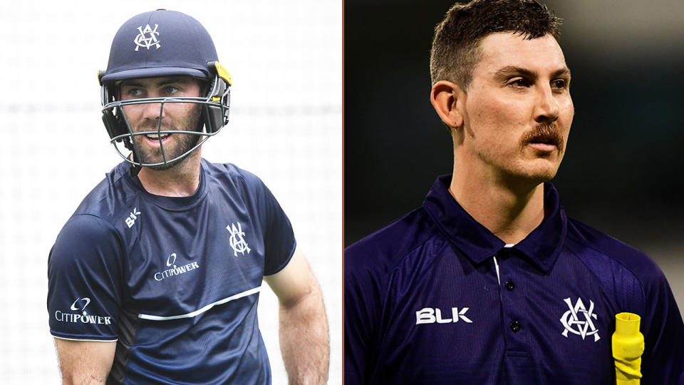 Glenn Maxwell (L) and Nic Maddinson have both spoken out about their mental health battles.