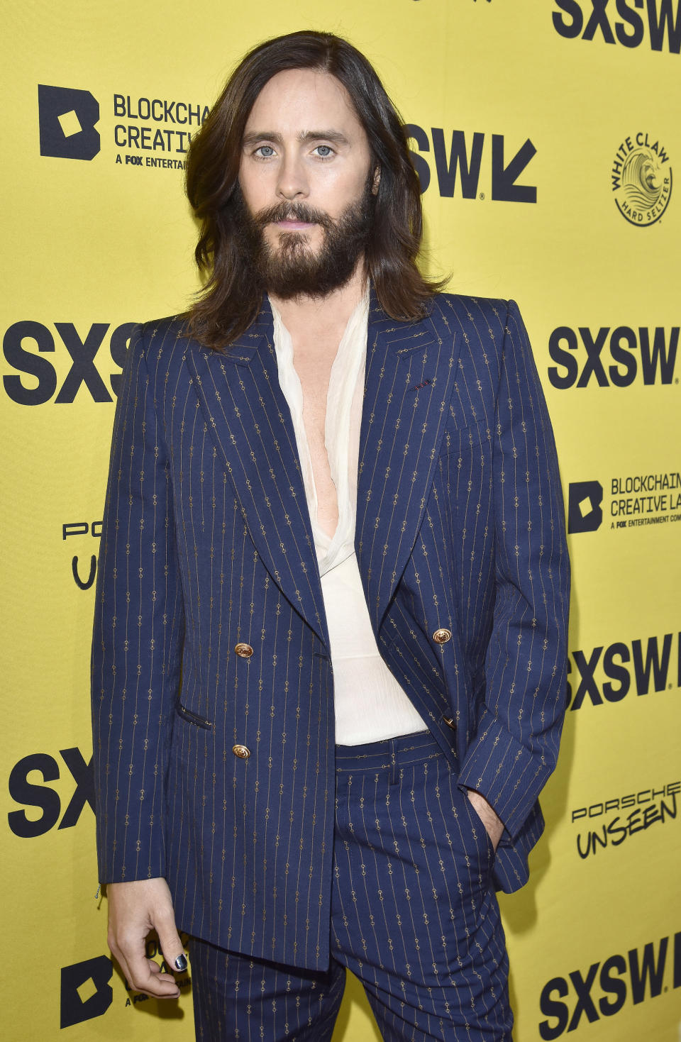 Jared Leto at event in a suit