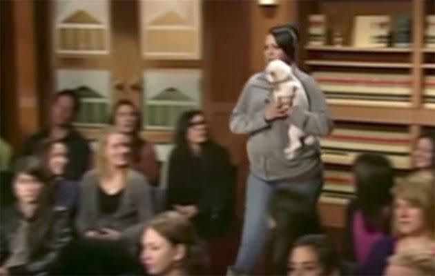 Judge Judy orders the dog to be brought into the courtroom. Photo: Youtube