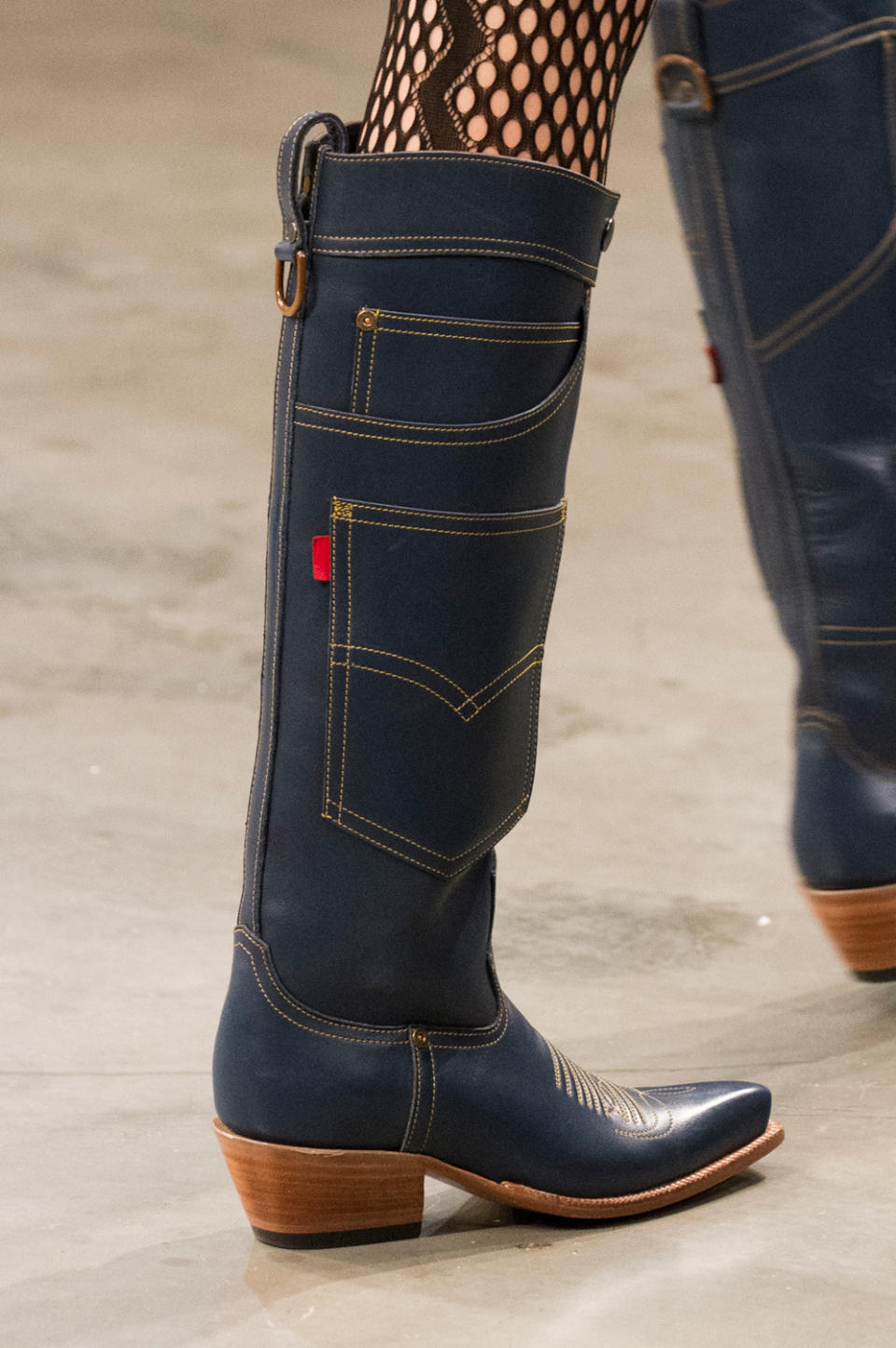 Denim Cowboy Boot, House of Holland Fall/Winter 2017