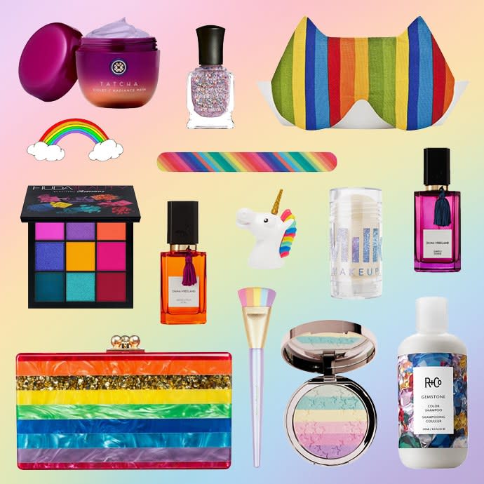 Salute Pride Week’s inclusive spirit with these 17 playful rainbow beauty products.