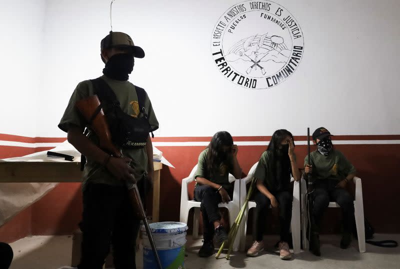 Children joined the ranks of the community police, in Ayahualtempa