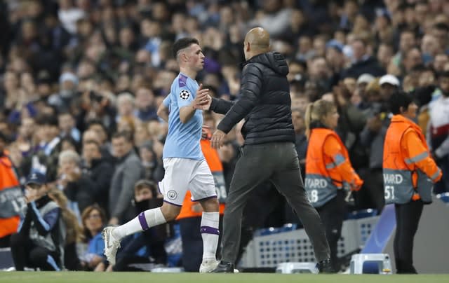 Phil Foden was sent off late on 