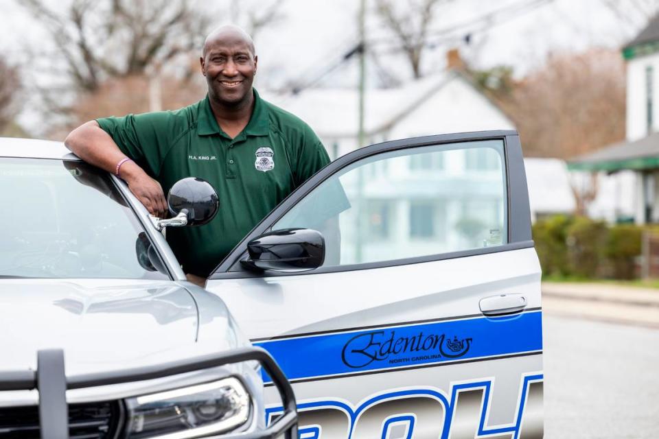 Edenton Police Chief Henry King is an advocate of BolaWrap, a restraint device that police departments across the country are trying. Edenton was the first department to use BolaWrap in North Carolina in 2019.