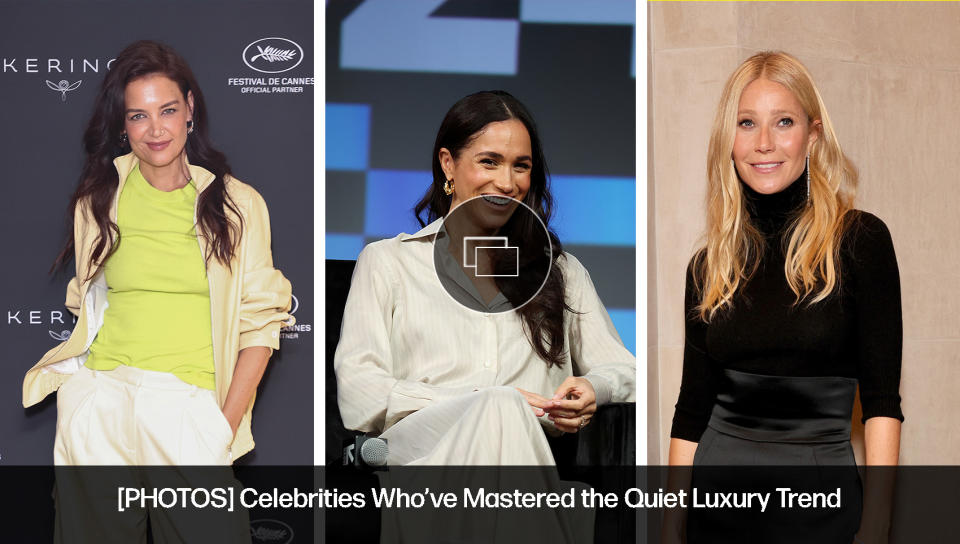 silent luxury fashion trends, examples of silent luxury style trends, celebrity looks, Meghan Markle, Katie Holmes, Gwyneth Paltrow