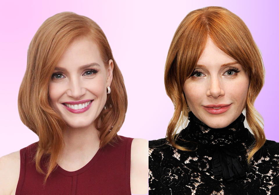 Jessica Chastain, left, and Bryce Dallas Howard have been compared to each other before. (Photos: Getty Images)