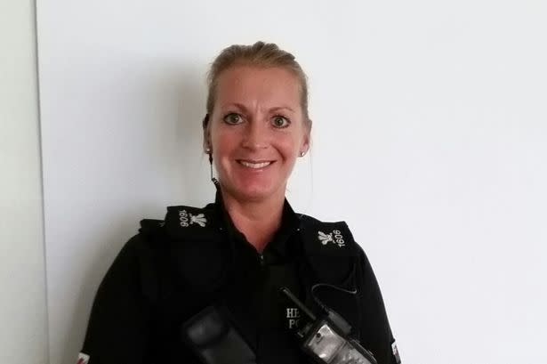 PC Andrea Griffiths, 44, was set to be sacked for gross misconduct (Picture: Wales News)