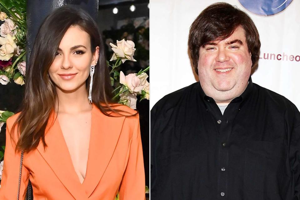 <p>Stefanie Keenan/Getty Images for Curateur; Brian To/FilmMagic</p> Victoria Justice and Dan Schneider