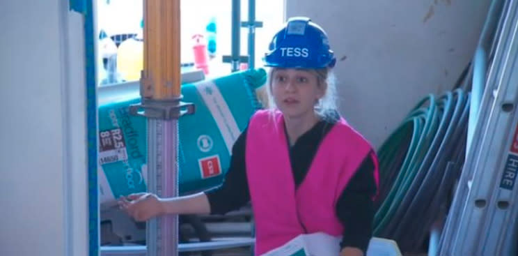 The Block contestant Tess has come under fire. Photo: Nine