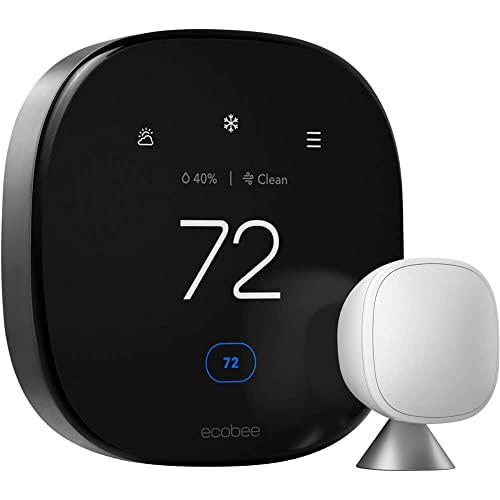 NEW 2022! ecobee Smart Thermostat Premium with Siri and Alexa and Built in Air Quality Monitor…