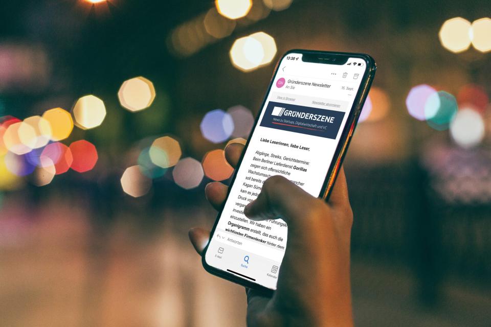 Alles auf einen Blick und immer aktuell: der Gründerszene Newsletter.