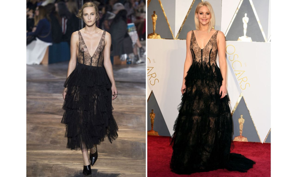 Jennifer Lawrence en Dior Couture 2016