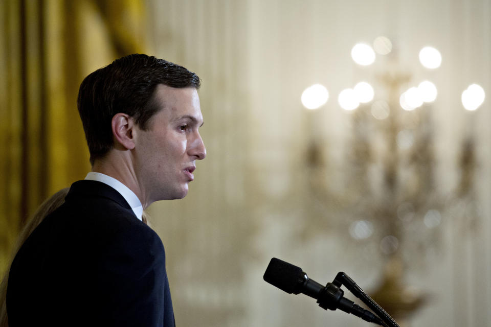 Jared Kushner, senior White House adviser, speaks during a prison reform summit on May 18. (Photo: Bloomberg via Getty Images)