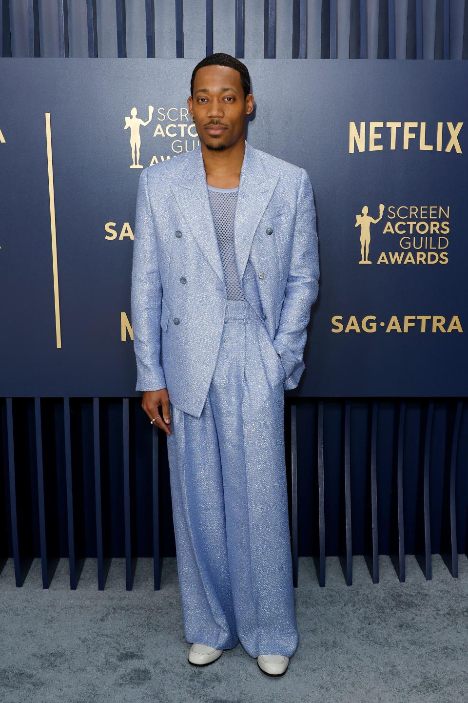 Tyler James Williams attends the 30th Annual Screen Actors Guild Awards at Shrine Auditorium and Expo Hall on February 24, 2024 in Los Angeles, California.