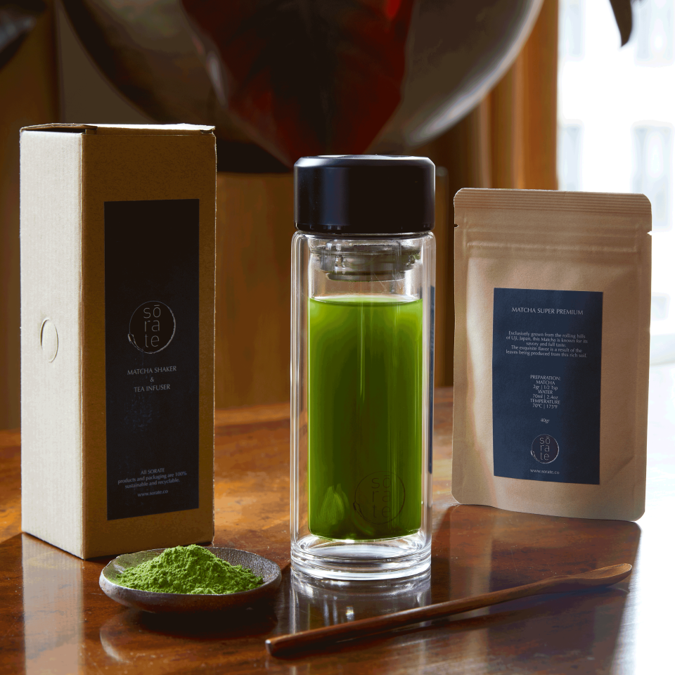 <p><a href="https://sorate.co/collections/kits-sets/products/matcha-and-green-tea-box-one-time-purchase" rel="nofollow noopener" target="_blank" data-ylk="slk:Shop Now;elm:context_link;itc:0;sec:content-canvas" class="link ">Shop Now</a></p><p>Tea and Matcha Kit</p><p>sorate.co</p><p>$90.00</p>