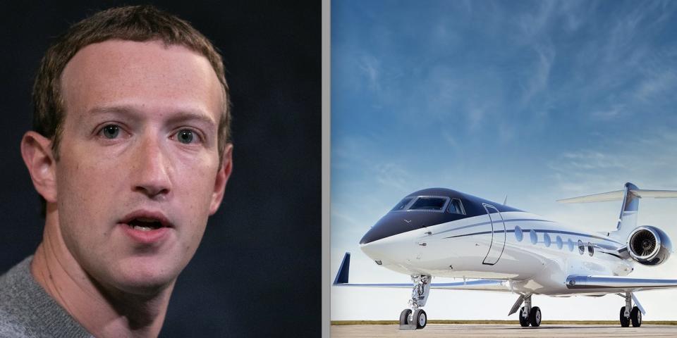 Mark Zuckerberg private jet travel