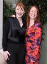 Bryce Dallas Howard and sister Paige Howard share a moment on Thursday at the Inspired by Women HALO Benefit at the Gramercy Park Hotel in N.Y.C.