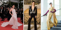 The 'Queen' of Bollywood brought her fierceness to this year's Cannes Film Festival. With each outfit better than the previous one, Kangana started off with a gold sari and purple gloves, following it with her black tuxedo/jumpsuit look. For her formal red-carpet look, actress handpicked a fish-cut ivory gown from the shelves of Michale Cino.