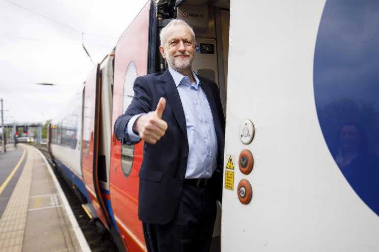 On the right track? Labour leader Jeremy Corbyn (Rex)