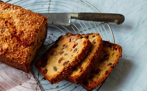 Spiced roast persimmon and Earl Grey tea loaf - Credit: Yuki Sugiura