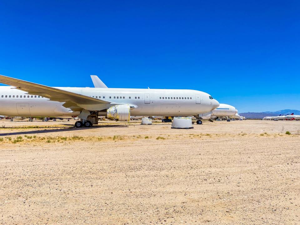 A stored Boeing 767-300 aircraft - Pinal Air Park Aircraft Storage Facility Visit