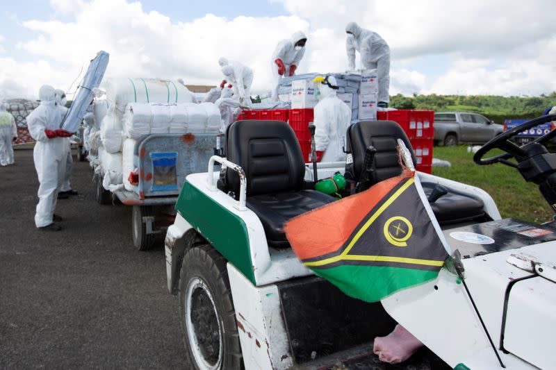 Australian plane brings aid to cyclone-struck Vanuatu