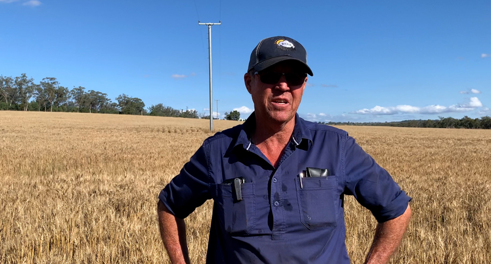 Farmer Scott McCalman wants to see the government tackle climate change. Source: Michael Dahlstrom