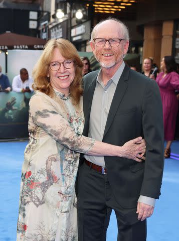 <p>David M. Benett/Dave Benett/WireImage</p> Cheryl Howard (L) and Ron Howard attend a special screening of "Thirteen Lives" at the Vue West End on July 18, 2022