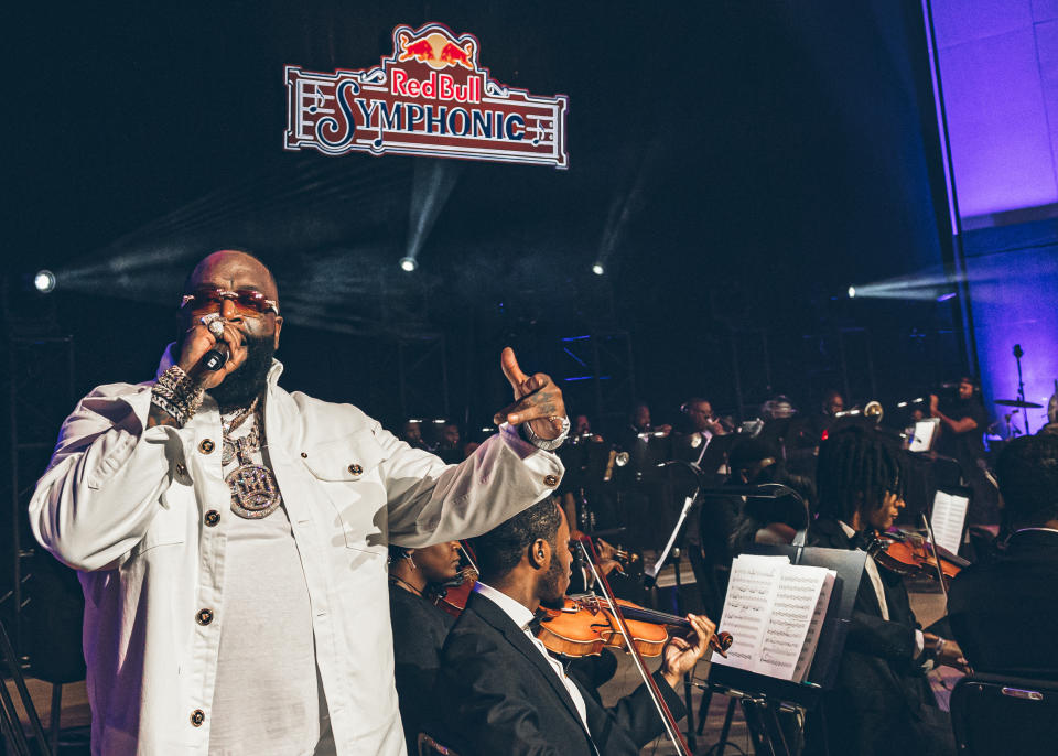 Rick Ross performing at Red Bull Symphonic Atlanta