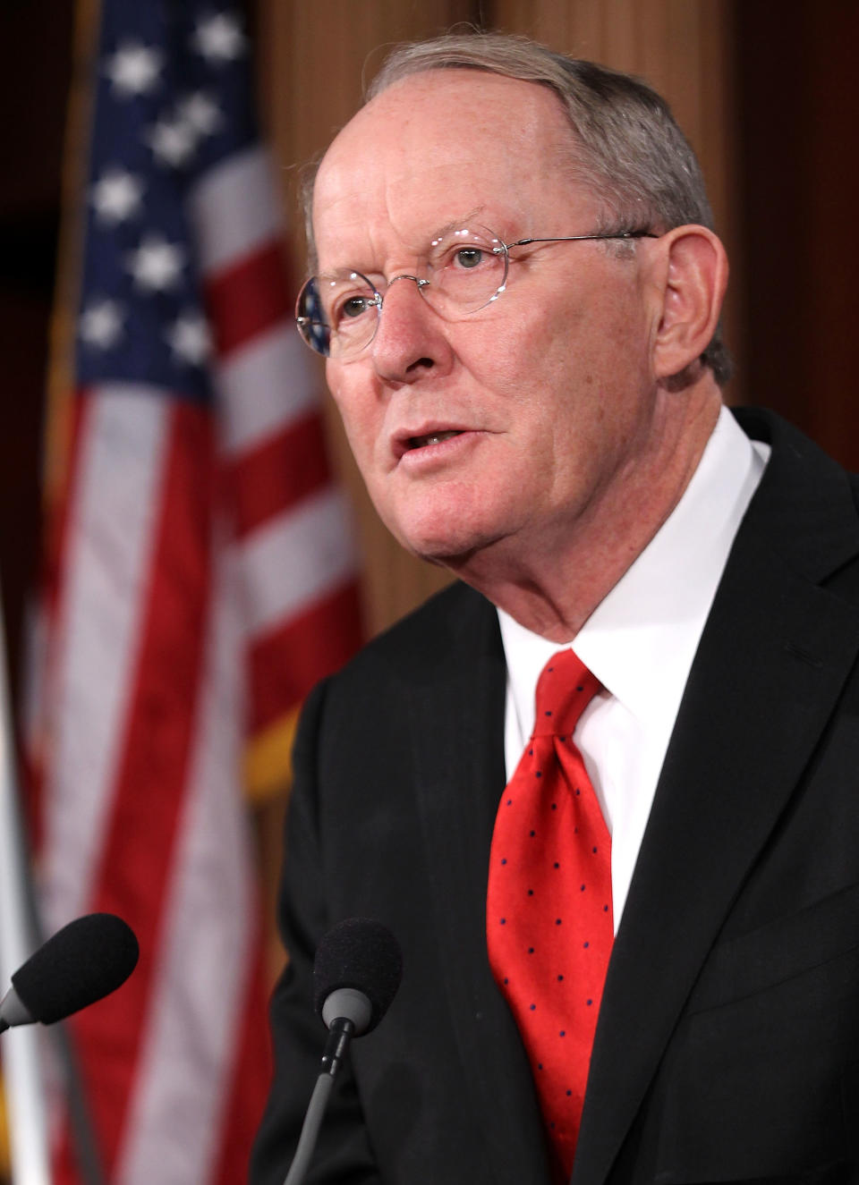 U.S. Sen. Lamar Alexander (R-TN) speaks during a news conference September 8, 2011 on Capitol Hill in Washington, D.C. (Photo by Alex Wong/Getty Images)