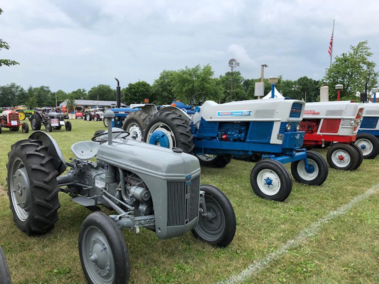 The featured brand of tractors at the Historic Farm Days at Penfield last week was Ford, including these that were on display.