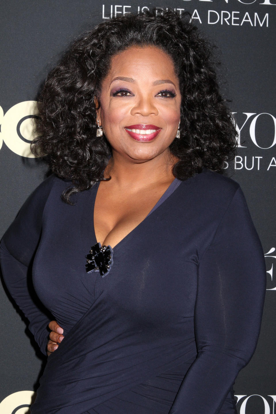 Oprah Winfrey attends the premiere of 'Life Is But A Dream' at the Ziegfeld Theatre in New York City. 