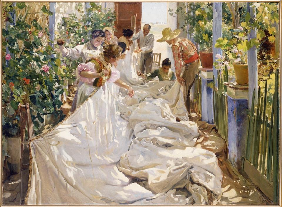 Joaquín Sorolla’s Sewing the Sail (Photo Archive - Fondazione Musei Civici di Venezia)