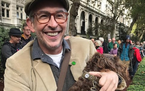 Steve Coogan at the march - Credit: PA