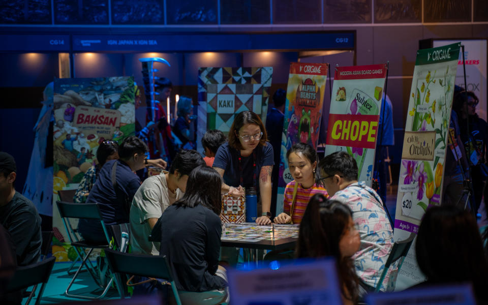 There was also a board game area where you can play, try, and buy. (Photo: Aloysius Low/Yahoo Gaming SEA)