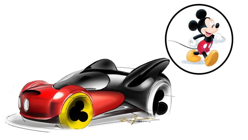 Mickey (Image: Mattel/Hot Wheels Design Team)