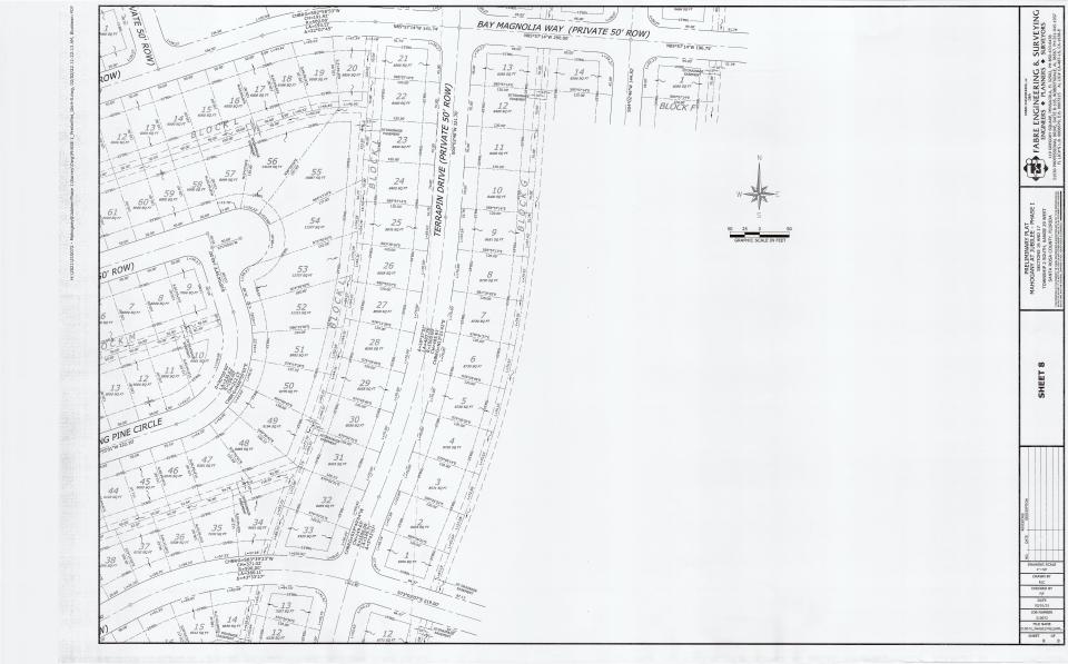 A preliminary plat for the first phase of the Jubilee project in Pace includes about 260 homes on 260 acres.