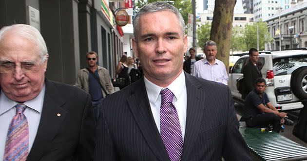 Craig Thomson arrives at court to learn fate over misuse of HSU funds. Photo: AAP